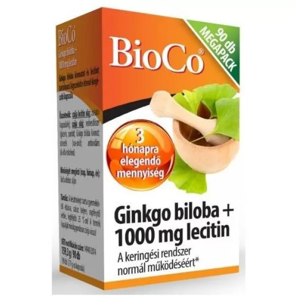 BioCo Gingko biloba+lecitin 1000mg tabletta 90 db