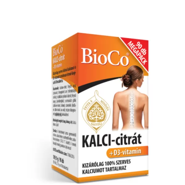 Kalci-citrát+ d3-vitamin megapack kapszula 90 db