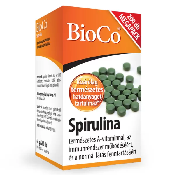 BioCo Spirulina tabletta 200 db