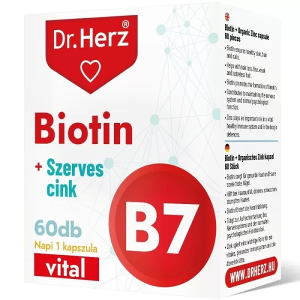Dr.herz biotin+szerves cink kapszula 60db