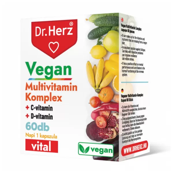 Dr. herz vegan multivitamin kapszula 60db