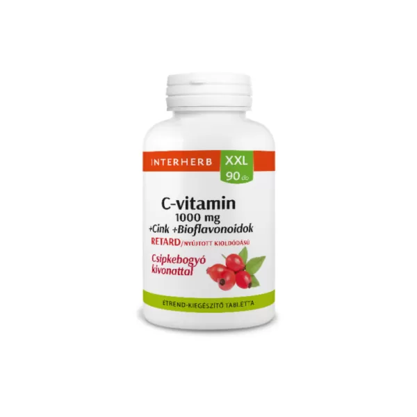 Interherb xxl c vitamin 1000mg+d3 vitamin 2000 iu 90db
