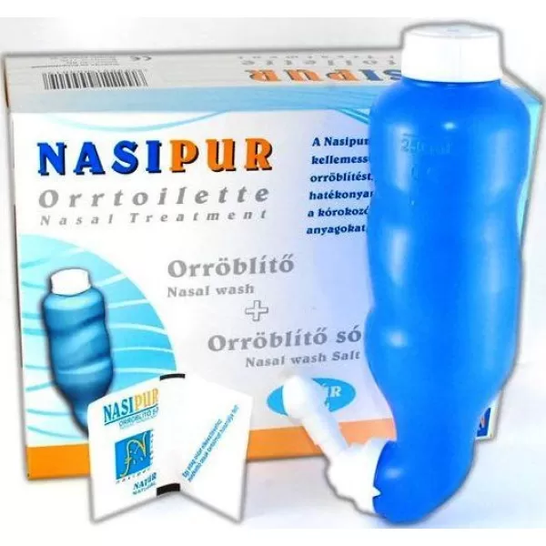Nasipur Orröblítő készülék+orröblítő só 30db 1 db