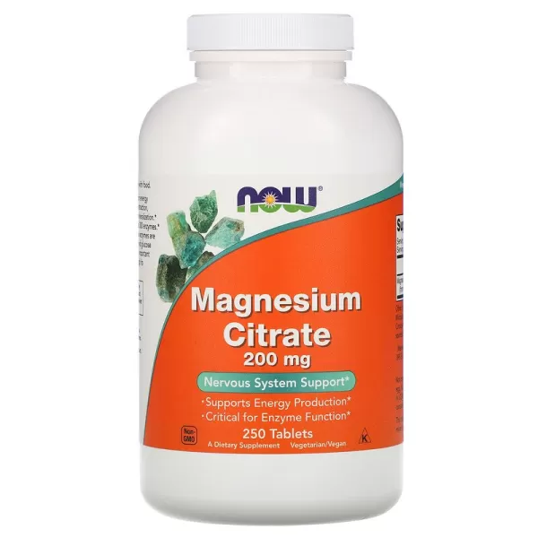 Now Magnesium citrate tabletta 200 mg 100 db