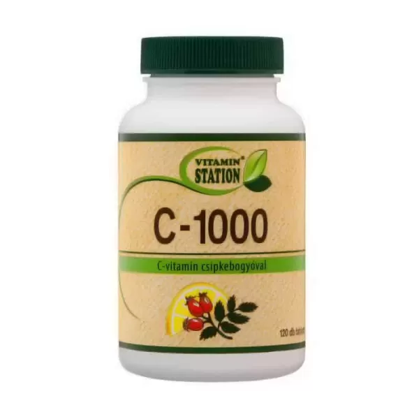 Vitamin Station C-vitamin csipkebogyóval 60 db