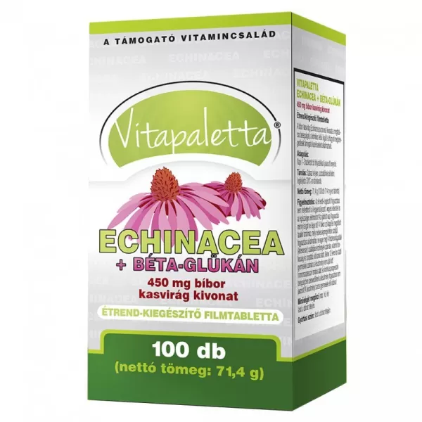 Echinacea+béta-glükán tabletta 100 db