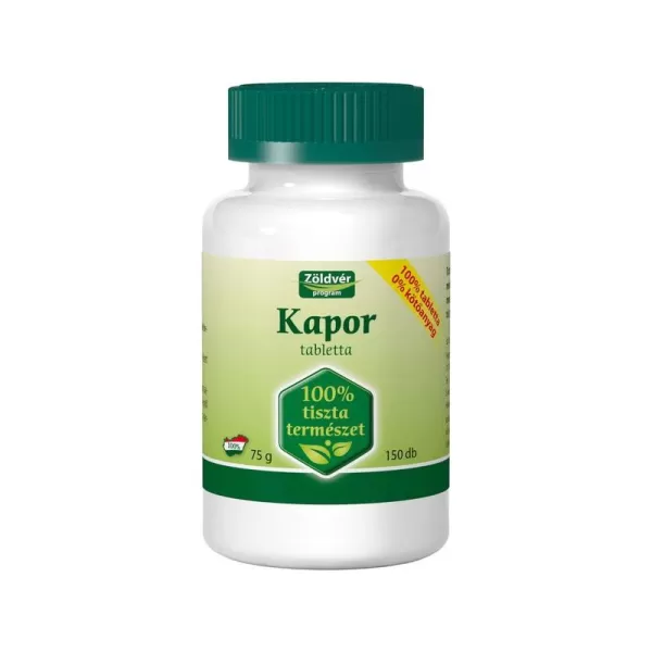 Zöldvér Kapor tabletta 100% 150 db