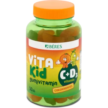 Vitakid c+d gumivitamin gumitabletta 50 db