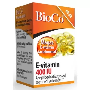 E-vitamin 400 iu 60db kapszula 60 db