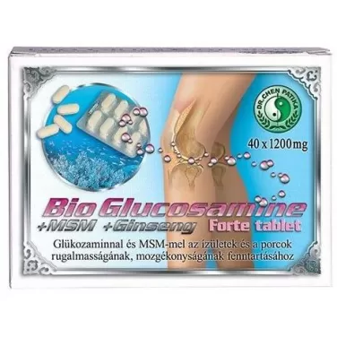Bio glucosamine+msm+ginseng forte tabletta 40 db