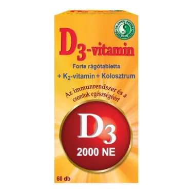D3-vitamin forte rágótabletta 60 db