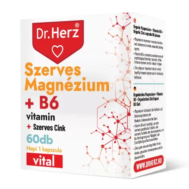 szerves magnézium+b6+szerves cink kapszula 60 db