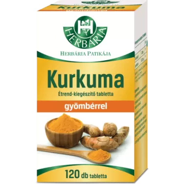 Kurkuma-gyömbér tabletta 120 db
