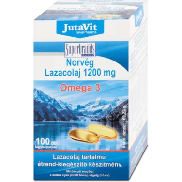 Norvég lazacolaj omega3 kapszula 100 db