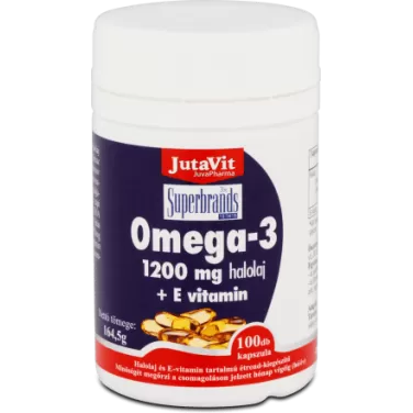 Omega-3 halolaj + e-vitamin 1200 mg 100 db