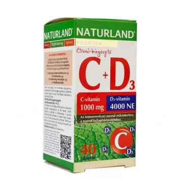 1000mg c-vitamin+4000ne d-vitamin tabletta 40 db