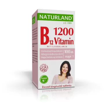 b12-vitamin 1200 µg étrend-kiegészítő tabletta 100 db