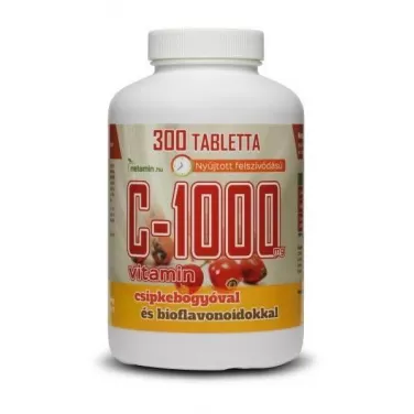 C-1000 vitamin csipkebogyó+bioflavonoidok 300 db