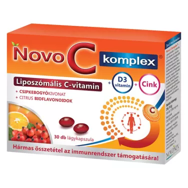 Komplex c-vitamin d3+cink lágykapszula 30 db
