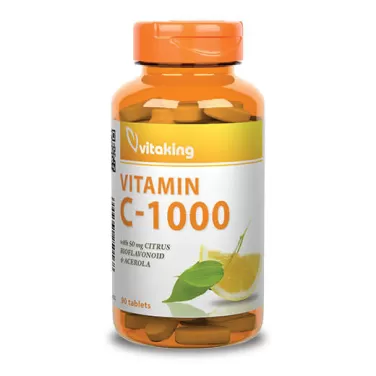 C-vitamin 1000mg bioflavin+acerola+csipkebogyó tabl 90 db