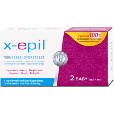 X-Epil terhességi gyorsteszt csikok 2 db